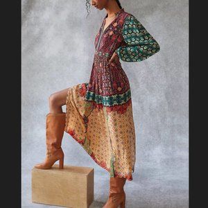Anthropologie Patterned Maxi Dress By Bhanuni by Jyoti